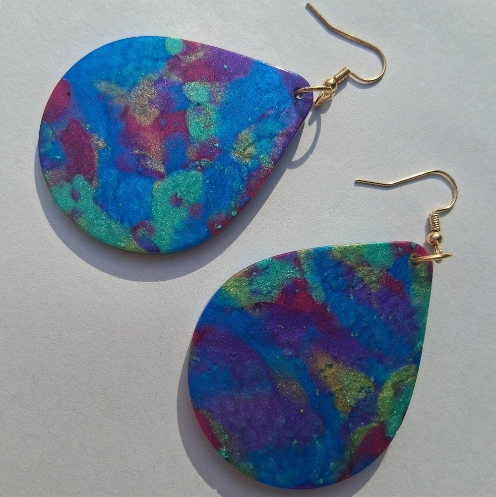 Colorful Teardrop Earrings